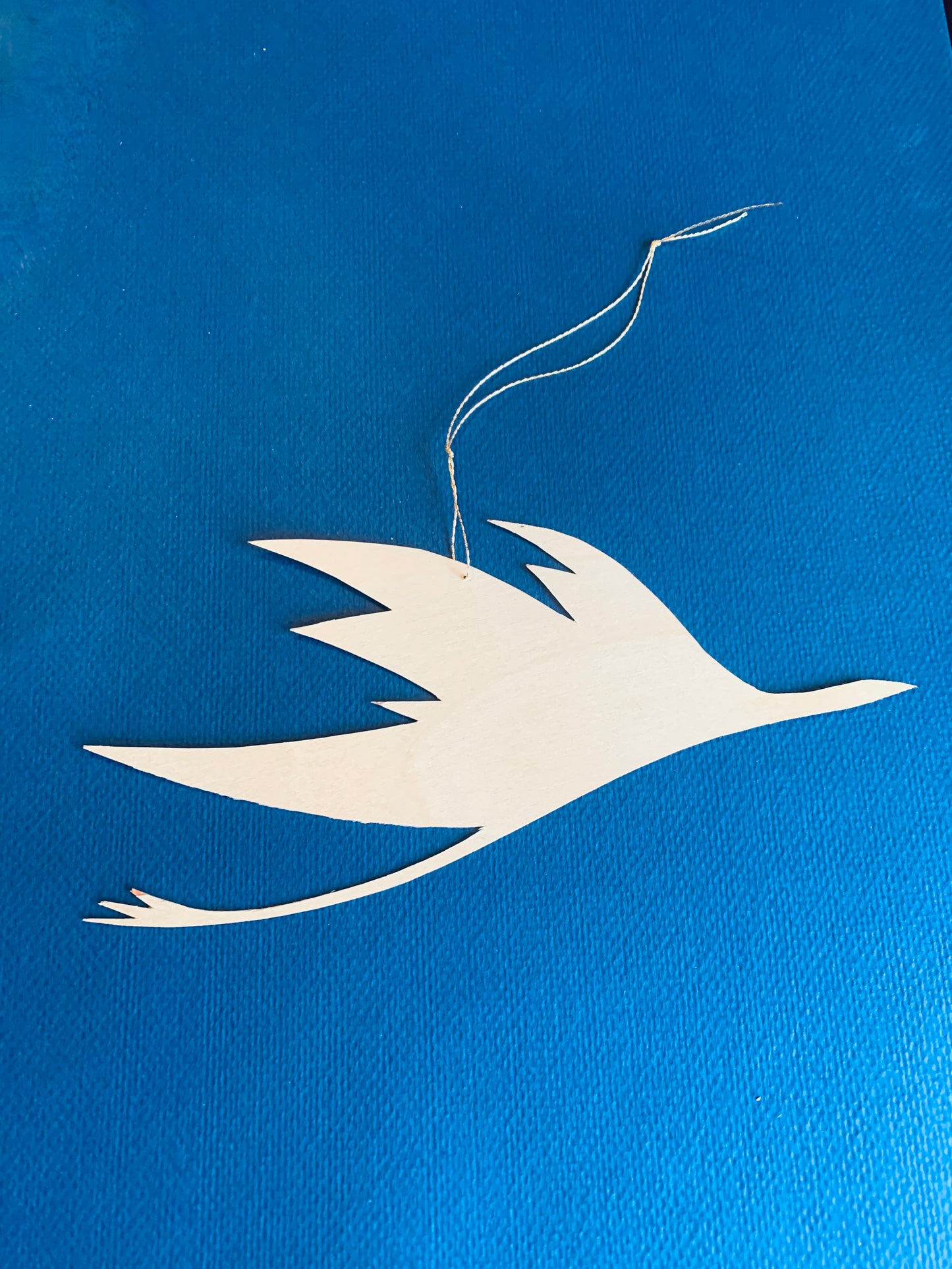 Wooden Bird Ornament
